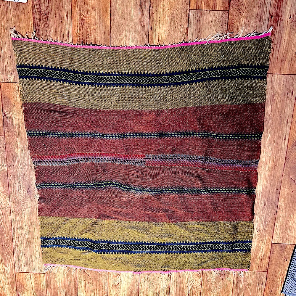 Vintage handwoven rug